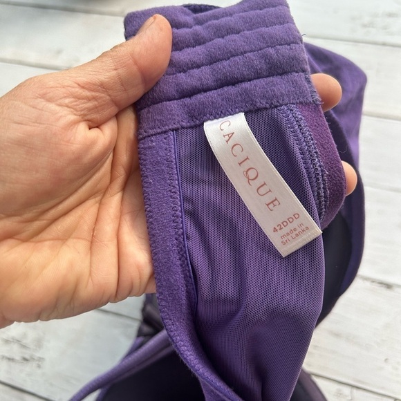 Cacique 42DDD purple wired, full coverage bra - Picture 6 of 6